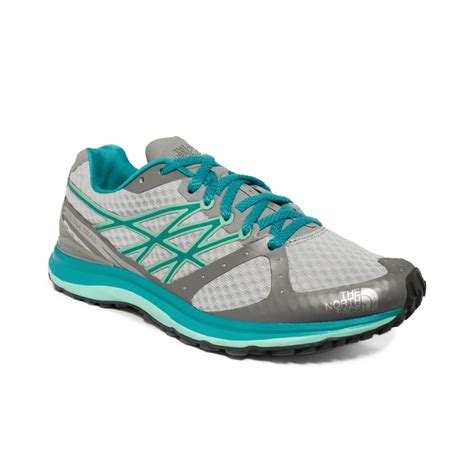 The North Face Womens Ultra Trail Sneakers in Green (High Rise Grey ...