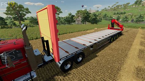 Koegel Trailer With Crane V 1 0 FS22 Mods