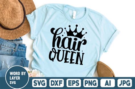 Hair Queen Svg Graphic By Artisan Dreamz Creative Fabrica