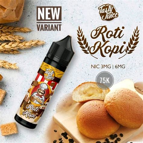 Jual Tasty Juice Roti Kopi Liquid Vape Liquid Murah Liquid