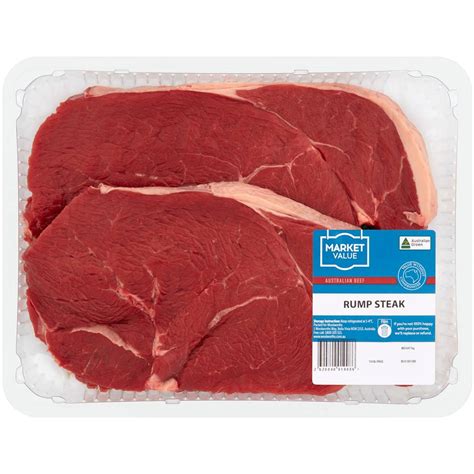 Market Value Beef Rump Steak 800g 1 2kg Woolworths