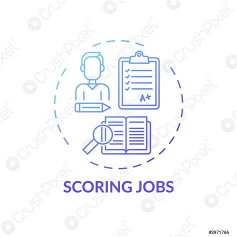 Scoring jobs concept pictogram - stock vector 2971766 | Crushpixel