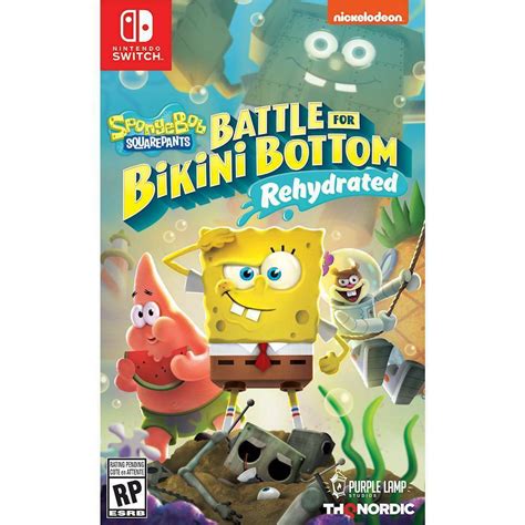 Videojuego Spongebob Squarepants Battle For Bikini Bottom Edici N Rehidratado Nintendo Switch