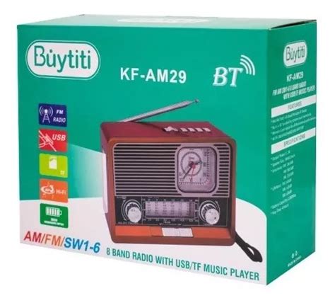 Bocina Portatil Radio Am Fm Usb Bluetooth Buytiti Kf Am En Venta En