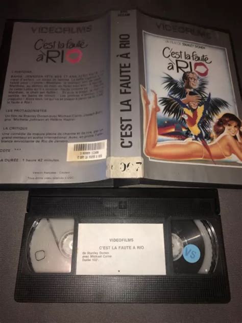 RARE VHS CASSETTE Video K7 CEST LA FAUTE À RIO Vidéo films DONEN