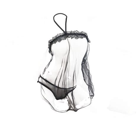 Kimi Women Sexy Halter Mesh See Through Nightdress Lingerie Sleepwear Apron Underwear Shopee