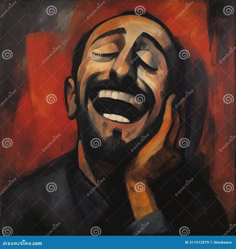 Laughing Man Symbolism Poster by George Rouault Artistic Creation Stock Illustration ...