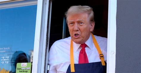 Trump Works Fryer At Pennsylvania Mcdonalds