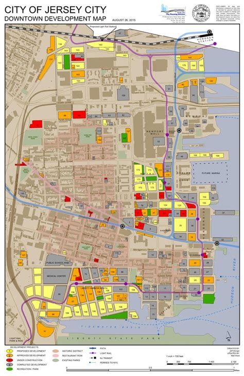 City of Jersey City Downtown Development Map. : r/jerseycity