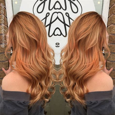 Strawberry Blonde Bombshell Copper Hair By Alyssa Stephens Ombré Hair Hair Dos New Hair