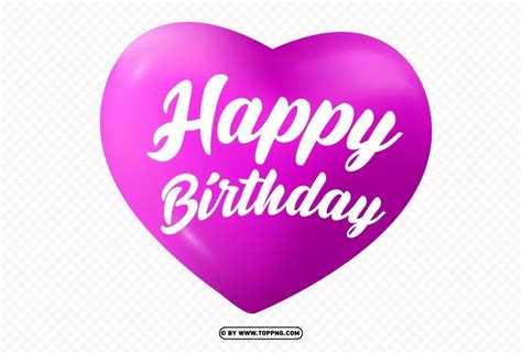 Png Images Free Images Happy Birthday Png Purple Heart Png Format