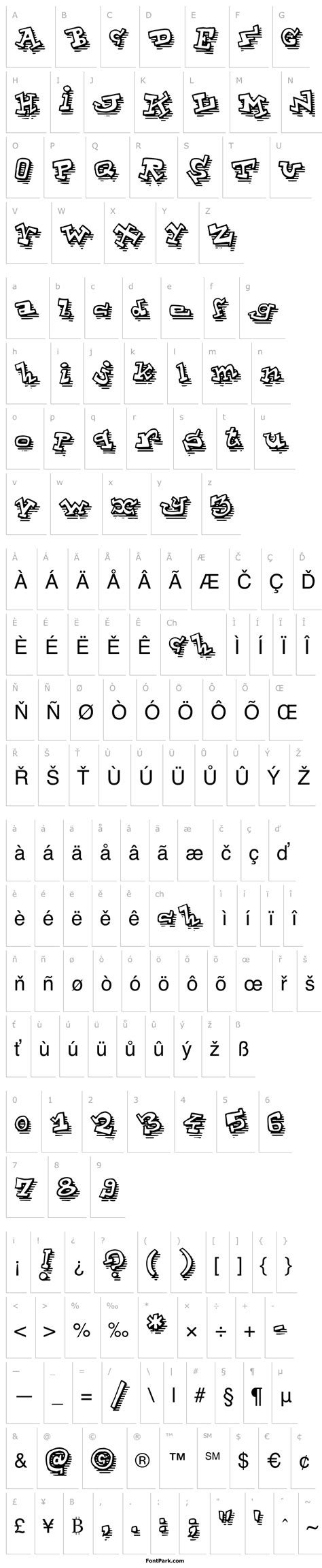 Toonlandshad Font Fontpark