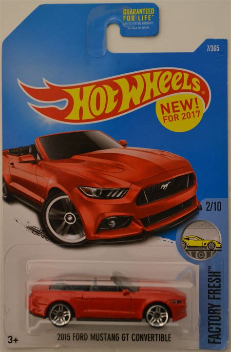 Ford Mustang GT Convertible Red Hot Wheels HW Factory Fresh Series Scale