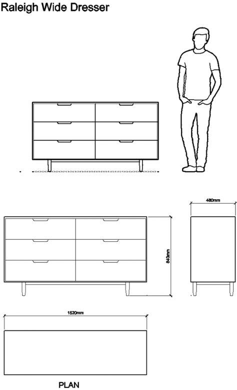 Dresser Cad Block Plan At Rebecca Compton Blog