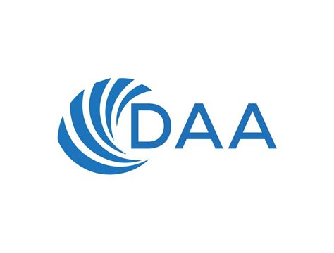 daa letter logo design  white background daa creative circle letter