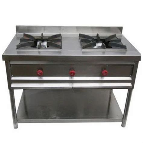 Lpg Commercial Cooking Range Two Burner Gas Stove For Kitchen For