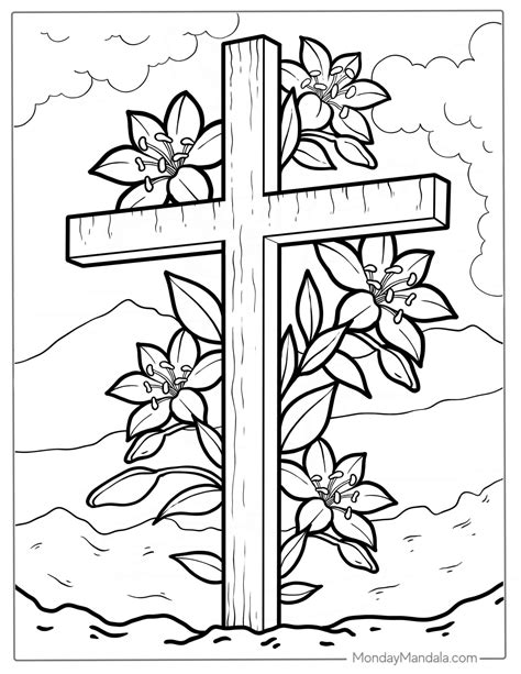 crosses coloring pages 7