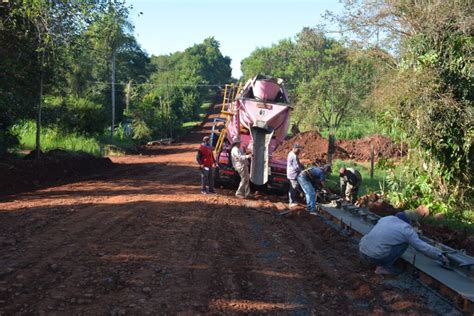 Las Obras De Cord N Cuneta Y Empedrado Avanzan En La Ciudad Ober