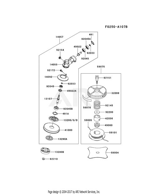 Kawasaki Kmb A A Multi Task Series Brush Cutter Parts Diagram For