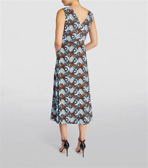 Weekend Max Mara Printed Midi Dress Harrods US