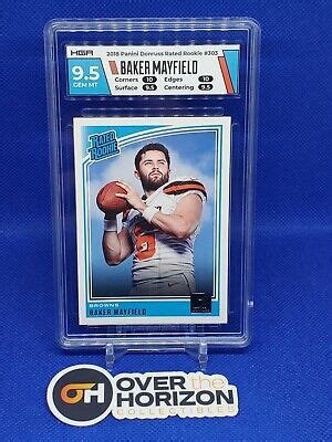 Graded Panini Donruss Baker Mayfield Rated Rookie Hga Ebay