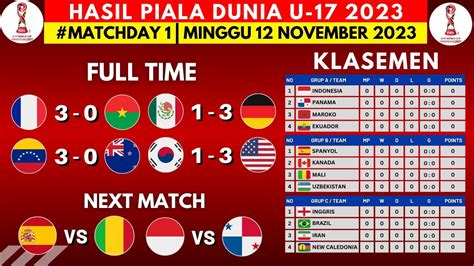 Hasil Piala Dunia U17 Hari Ini Meksiko Vs Jerman Klasemen Piala