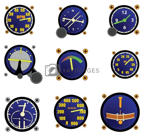 Various Aircraft Gauges by Bigalbaloo Vectors & Illustrations Free ...