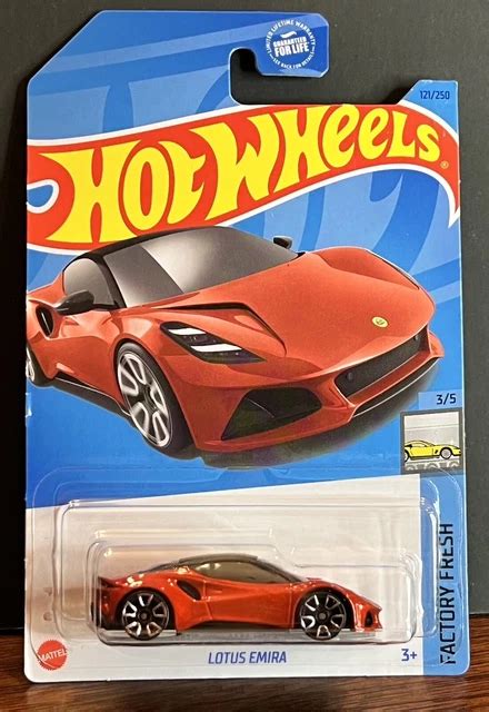 HOT WHEELS LOTUS Emira E Case Factory Fresh Red