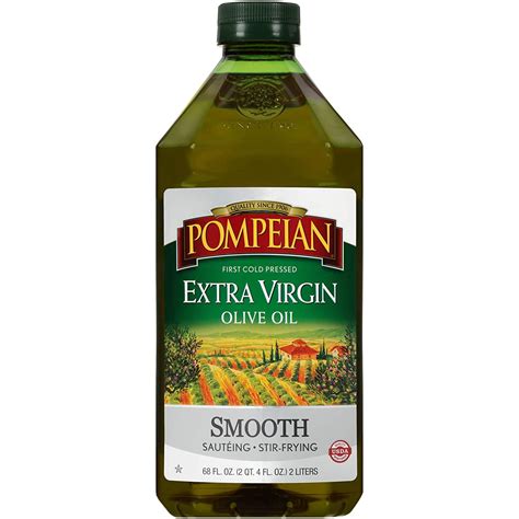 Pompeian Smooth Extra Virgin Olive Oil First Cold Pressed Mild And