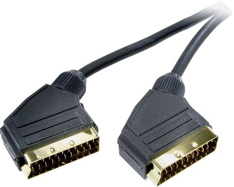 SpeaKa Professional SCART TV Receiver Cable 1x SCART Plug 1x SCART