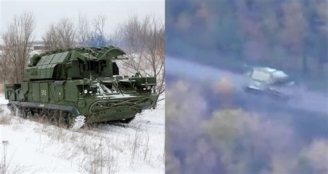 Ukrainian Airborne Assault Troops Destroy Russian Tor M2 SAM System