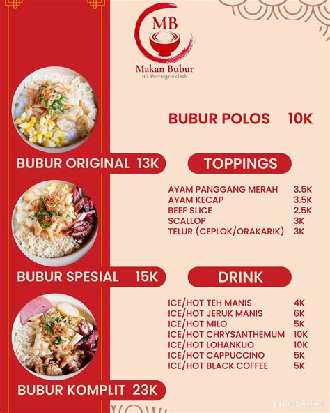 Selalu Diperbarui Menu Makan Bubur Gunung Batu Bandung