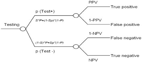 Decision Tree For Calculating The Effectiveness Of Diagnostic Test P