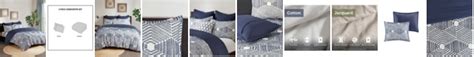 Inkivy Ellipse 3 Piece Fullqueen Cotton Jacquard Comforter Set Macys