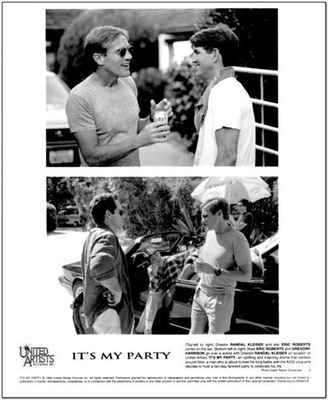 IT'S MY PARTY 1996 Original Press Kit Includes 9 Photos Eric Roberts, Gregory Harrison, Olivia ...