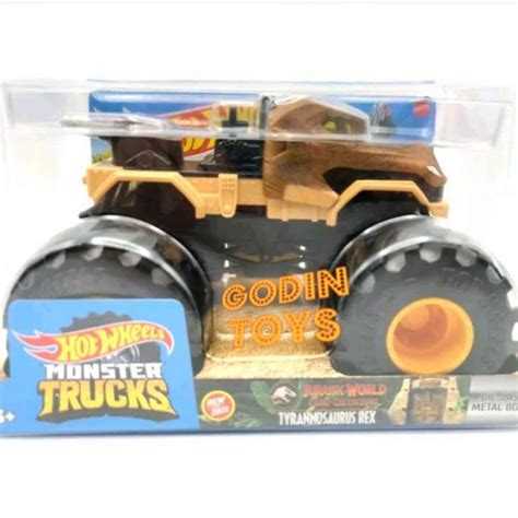 Promo 1 24 Monster Trucks Tyrannosaurus Rex Jurassic Hot Wheels Truck Giant Diskon 17 Di Seller