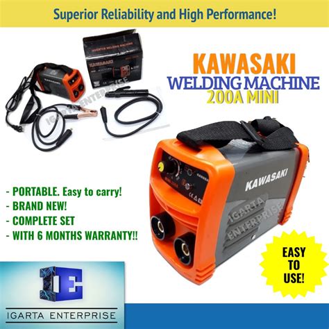 Kawasaki Mini Portable Welding Machine Inverter 200a Shopee Philippines