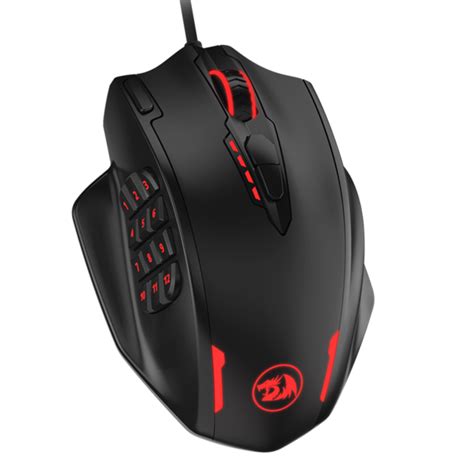 Redragon M908 Impact RGB LED MMO Mouse Laser Wired Gaming Mouse ...