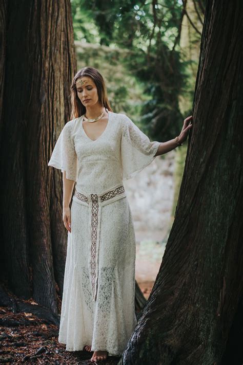 Pagan Hand Fasting Wedding Dress Custom Celtic Wedding Dress Made From