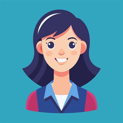 Mujer Joven Sonriente Ann Avatar D Personas Vectoriales Ilustraci N De