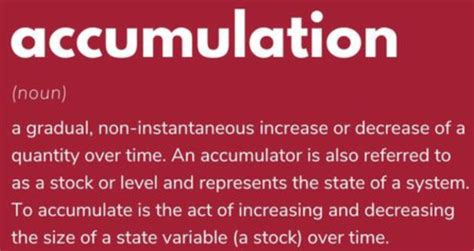 Accumulation Definition 