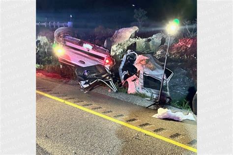 Two-vehicle crash on Highway 400 sends five people to hospital - Orillia News