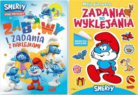 Smerfy Zadania Do Wyklejania Zabawy Z Naklejkami 12132424068