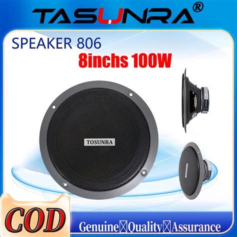 TOSUNRA 8 Inch Subwoofer Car Speaker For 100 Watts Super Bass Car Hi Fi