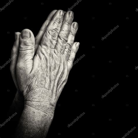 Old Man Praying Hands