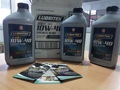 Aceite Lubritek 10w40 Semisintético Sn cf 1litro Mazda Cuotas sin interés