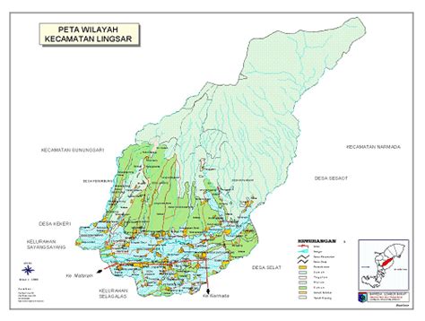 Peta Kabupaten Lombok Barat