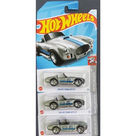 Hot Wheels Shelby Cobra S C Silver Model Car Shopee Philippines