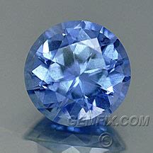 Natural Blue Sapphire Round Roulette Style Cut Cts