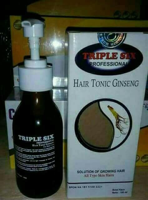 Triple Six Hair Tonic Ginseng Original Bpom Pusat Stokis Agen Stokis Surabaya Jakarta